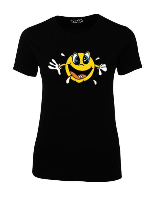 Ladies' Smile T-shirt - Raverswarehouse