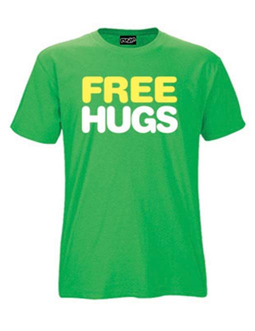 Free hugs t-shirts for men