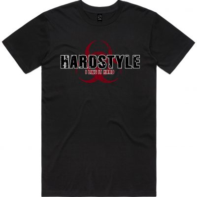 Hardstyle Grunge t-shirt in the colour black