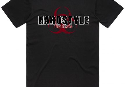 Hardstyle Grunge t-shirt in the colour black
