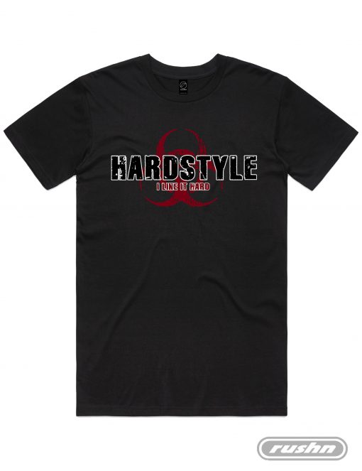 Hardstyle Grunge t-shirt in the colour black
