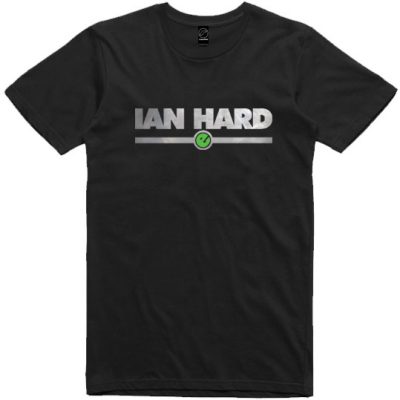 unisex mens Ian Hrad Black t-shirt