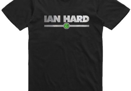 unisex mens Ian Hrad Black t-shirt