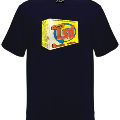 Unisex navy blue Lsd soap box t-shirt