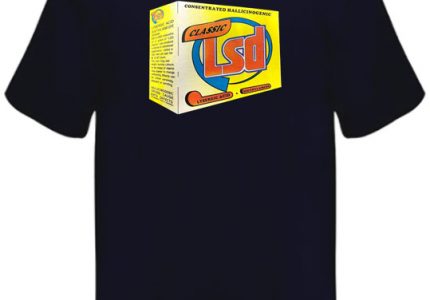 Unisex navy blue Lsd soap box t-shirt