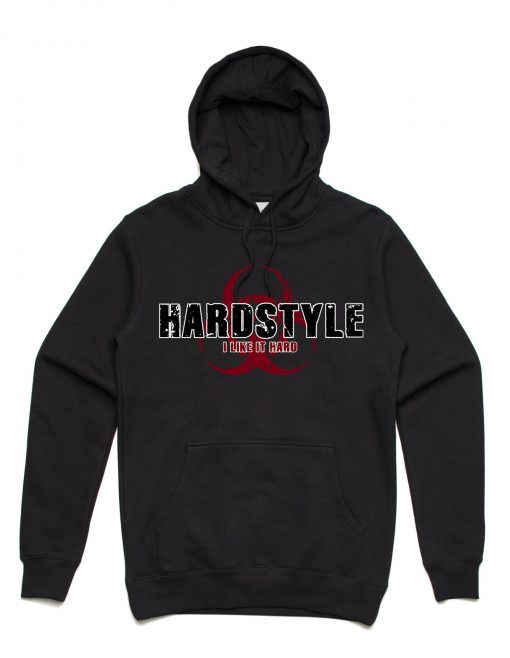 Hardstyle Hoodie Like it Hardstyle Unisex Hoodie Black