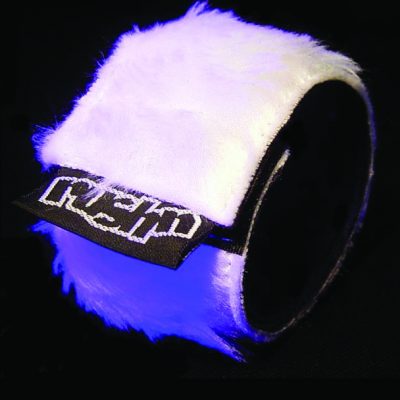 wrist band fluffy white