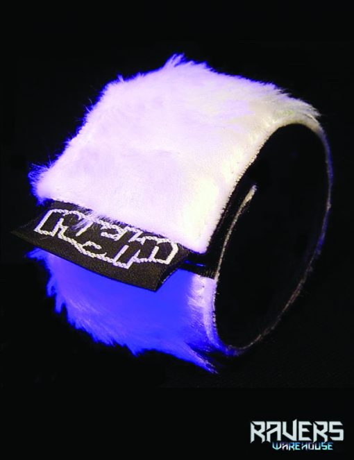 wrist band fluffy white