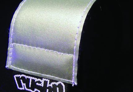 wrist band reflective silver