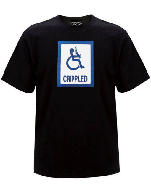 crippled-Unisex-Tshirt-Black
