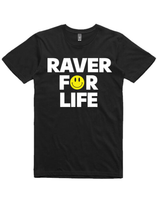 ravers-for-life-mens-tshirt-black