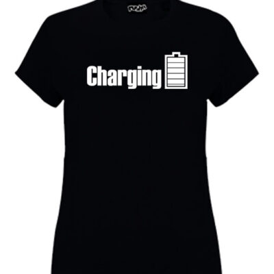 charging-girls-tshirt-black