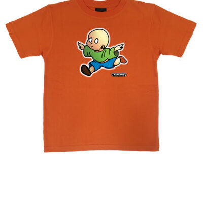 no brain baby tshirt orange