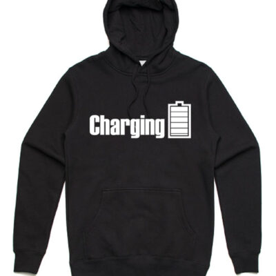 charging-unisex-hoodie-black