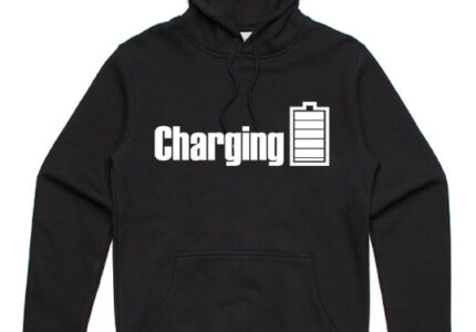 charging-unisex-hoodie-black