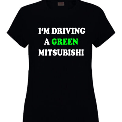 green-mitsubishi-ladies-tshirt-black