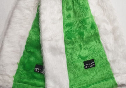 Rushn leg gators fluffy Green and white