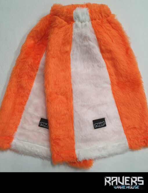 rushn leg warmers - orange and white