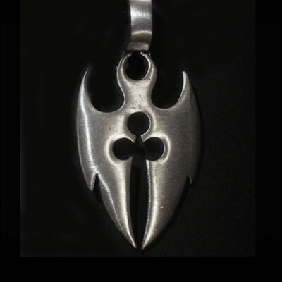 tribal pewder pendant