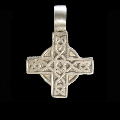 celtic cross pewter necklace pendant