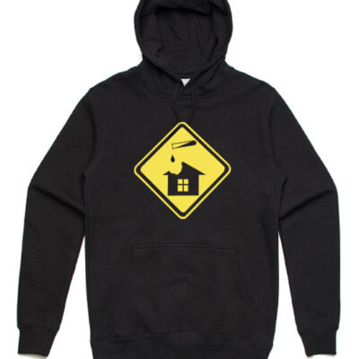 acid house black hoodie