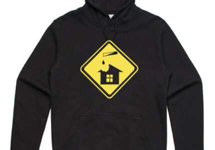 acid house black hoodie