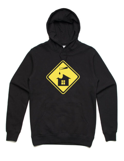 acid house black hoodie