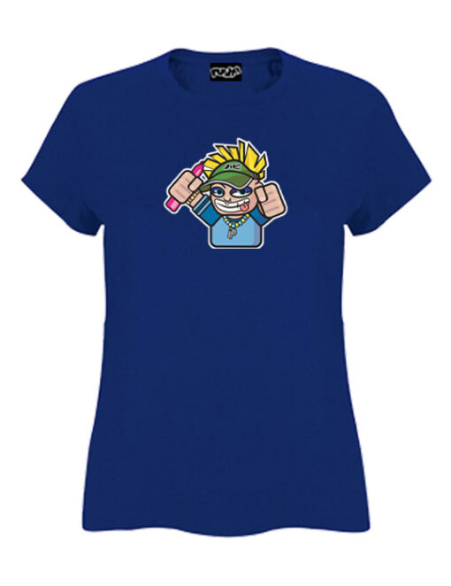 rad raver royal slim girls tee