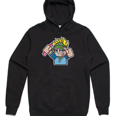 rad raver black hoodie