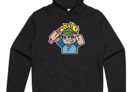 rad raver black hoodie