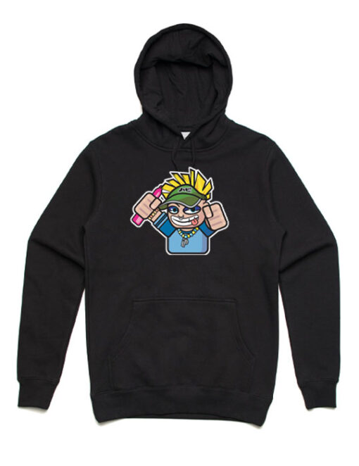 rad raver black hoodie