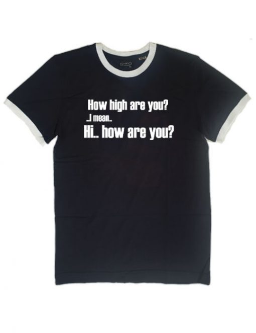 Old Skool 'How High’ Men's Ringer T-Shirt