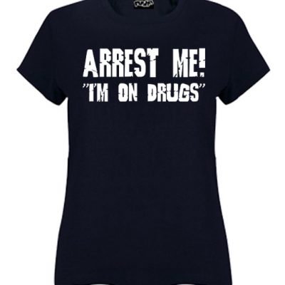 Arrest me navy ladies slim fit