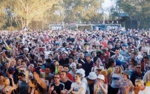 Crowd at a music festival