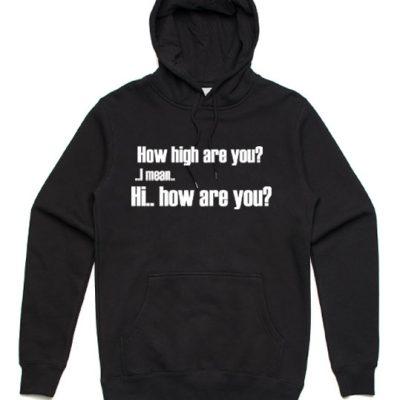 how high hoodie black