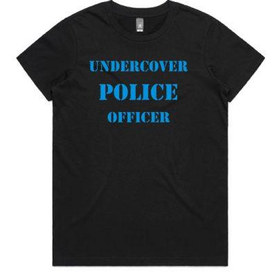 undercover cop womens black