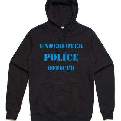 undercover cop hoodie black