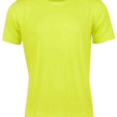Mens Polyester Fluoro Yellow CoolDry® Jersey T-Shirt - Neon Clothes