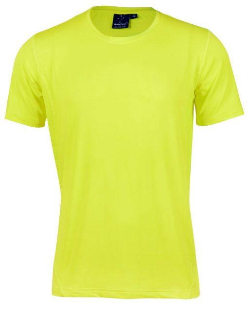 Mens Polyester Fluoro Yellow CoolDry® Jersey T-Shirt - Neon Clothes