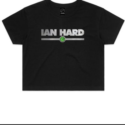 Reflective Ian Hard ladies crop tee