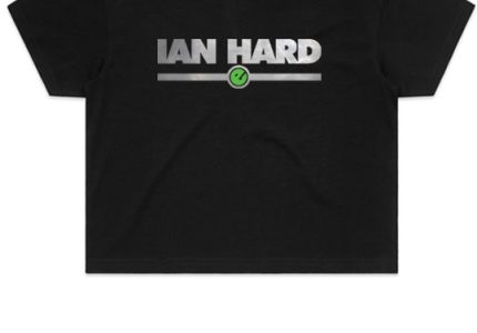 Reflective Ian Hard ladies crop tee